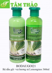 Bộ dầu gội +xả hương sả Lemongrass 360ml 