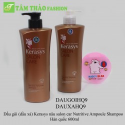 DX Kerasys nâu salon car Nutritive Ampoule Shampoo  Hàn quốc 600ml 