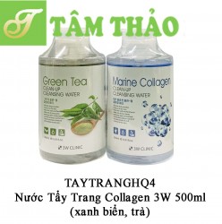 Nước Tẩy Trang Collagen 3W  500ml- 