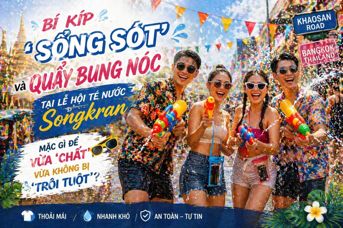 Bí kíp sống sót và quẩy banh nóc tại lễ hội Songkran